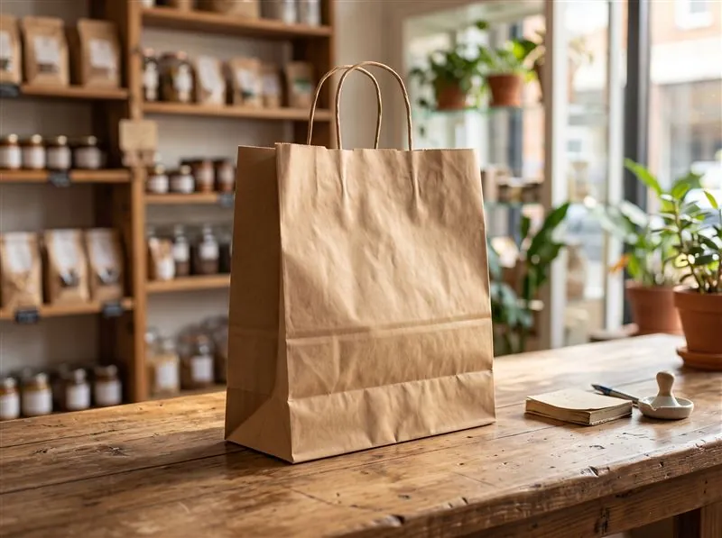 bolsa de compras de una tienda de barrio